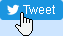Mouse cursor hovering over a Tweet button